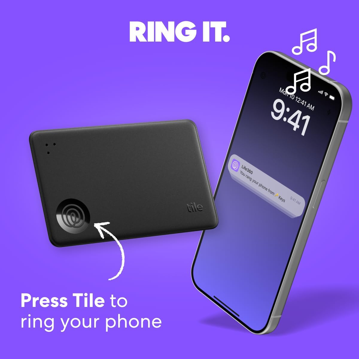 Tile by Life360 Essentials (2024) - Bluetooth Trackers & Item Locators for Keys, Wallets, Remotes & More; Easily Find All Your Things. Both Ios and Android Compatible. 4-Pack (Mates/Slim/Sticker) image number 3