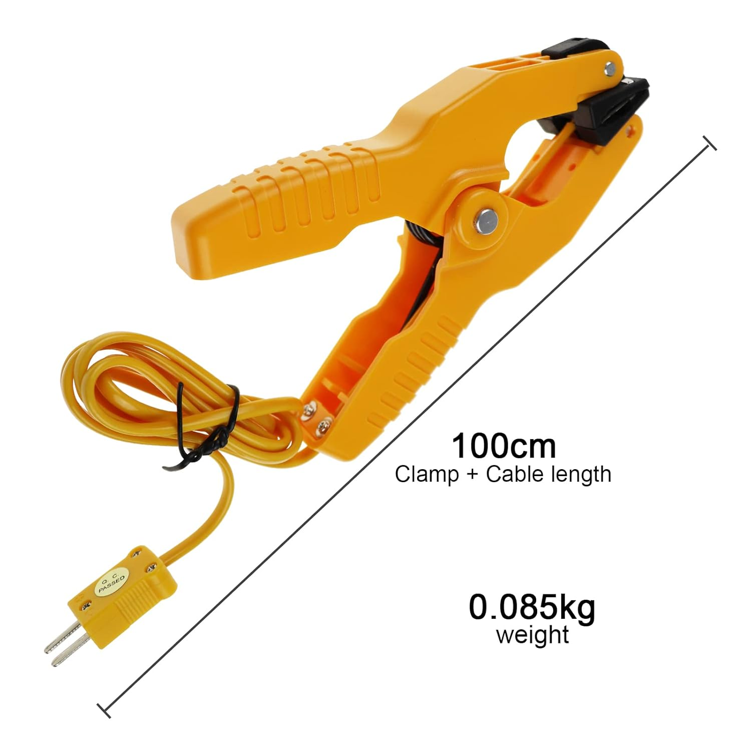 K Type Thermocouple Clamp Probe Thermocouple Temperature Sensor Clip Lead Pipe Clamp HVAC Temperature Range -40~392&deg;F (-40~200&deg;C) image number 4