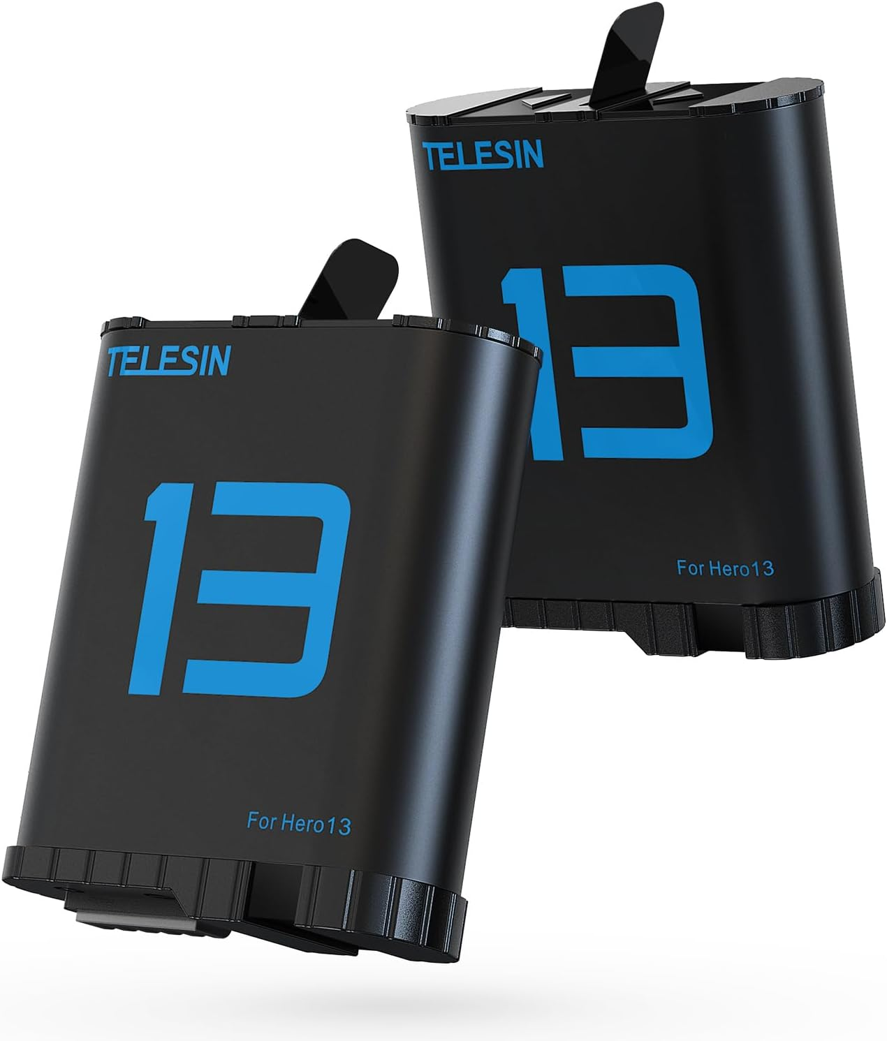 TELESIN Hero13 Battery (2-Pack) for Gopro 13 Black, Long Lasting Large Capacity as Original Enduro Batteries Support Fast Charge for Go Pro Hero 13 Black Camera Charger Accessories image number 4
