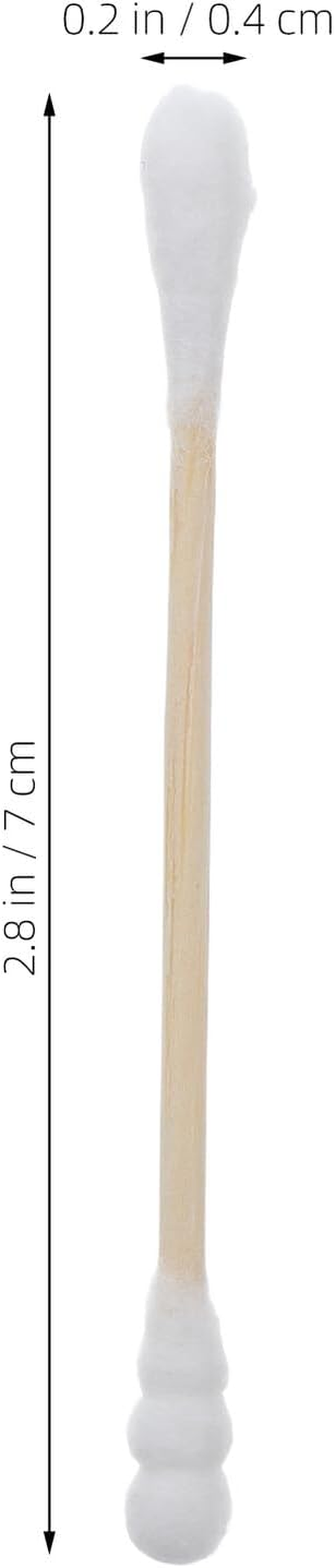 GANAZONO 500Pcs Dual-Ended Cotton Swabs with Wooden Stems for Ear Cleaning and Makeup Removal Soft round Cotton Tips for Cosmetic Use and Hygiene Lightweight Portable Health Care Essentials image number 6