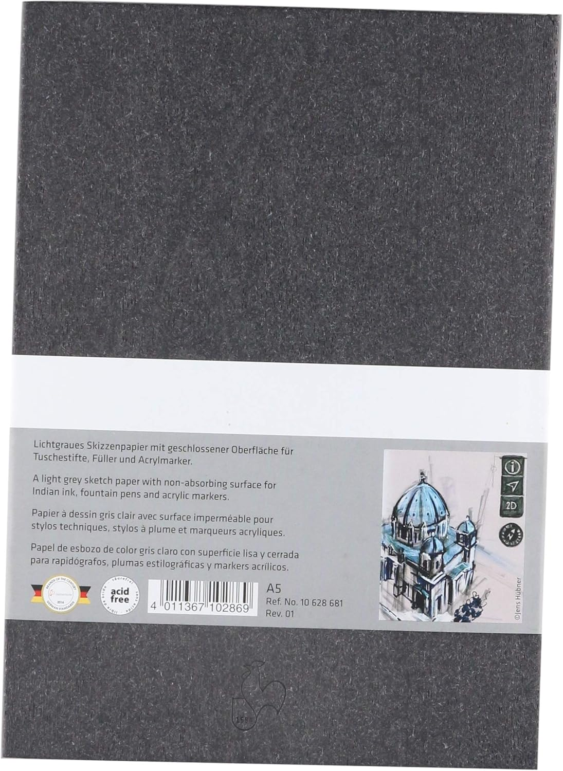 Hahnemuhle the Grey A5 120Gsm Sketch Book image number 3