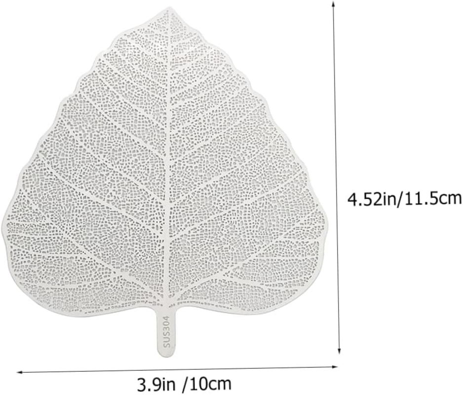 SHOWERORO Leaf-Shaped Tea Infuser Stainless Steel Tea Filter for Household Use Fine Mesh Teaware Accessory for Brewing Home Kitchen Coffee Espresso Preparation image number 1