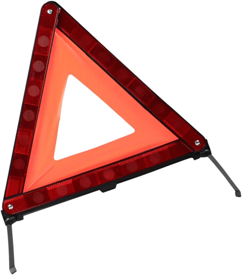 GARVALON Reflective Road Safety Warning Triangle Sign Red Car Emergency Warning Triangle Roadside Sign for Vehicle Safety image number 5