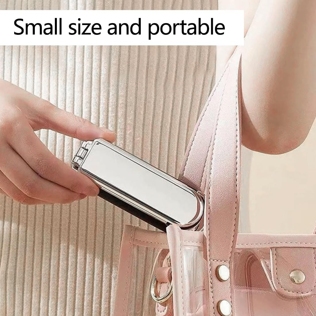 XYTAHDM Set of 2 Travel Hair Brush with Folding Mirror, Mini Travel Brush, Compact Massage Comb Hairdressing Tools for Gyms, Schools, Pools, Outdoor Places image number 1