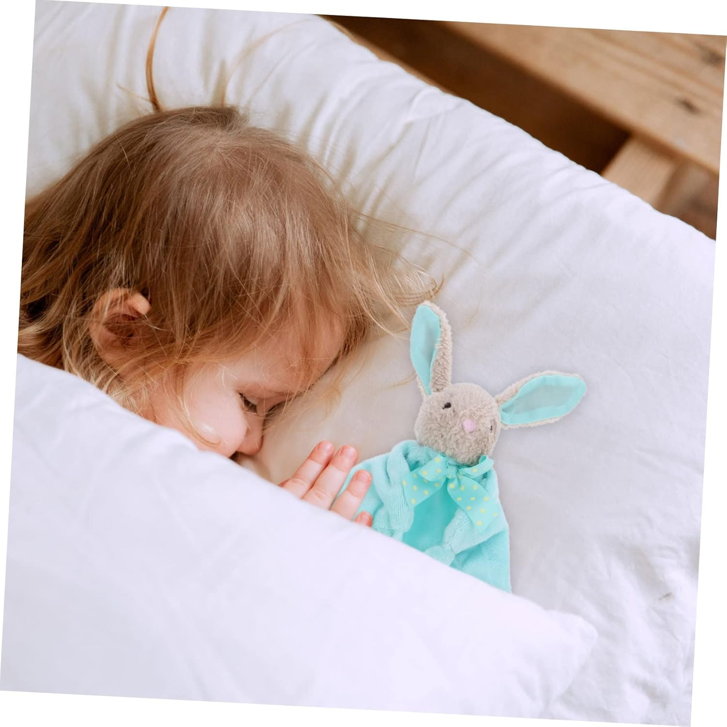 Toyvian 1Pc Plush Towel for Boy Girl Soft Comfort Blanket for Newborns Safe for Biting Playing Shower Rabbit image number 3