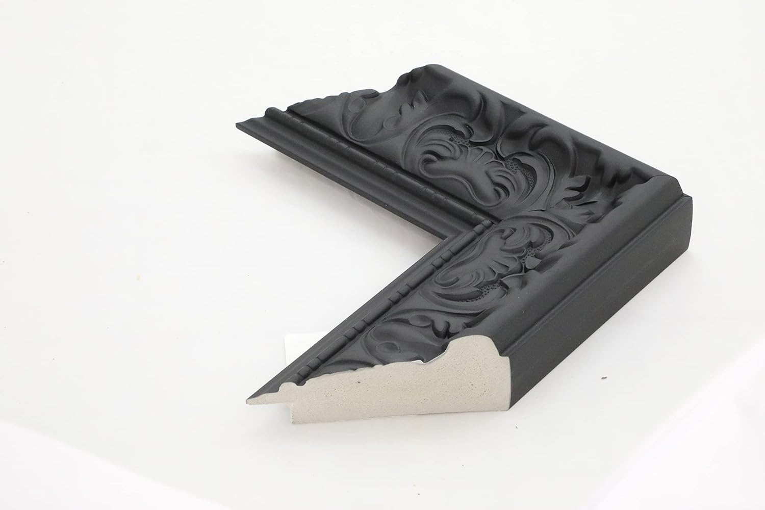 Deco TV Frames Tuscan Matte Black Compatible ONLY with Samsung the Frame TV (3", Color Chip) image number 3