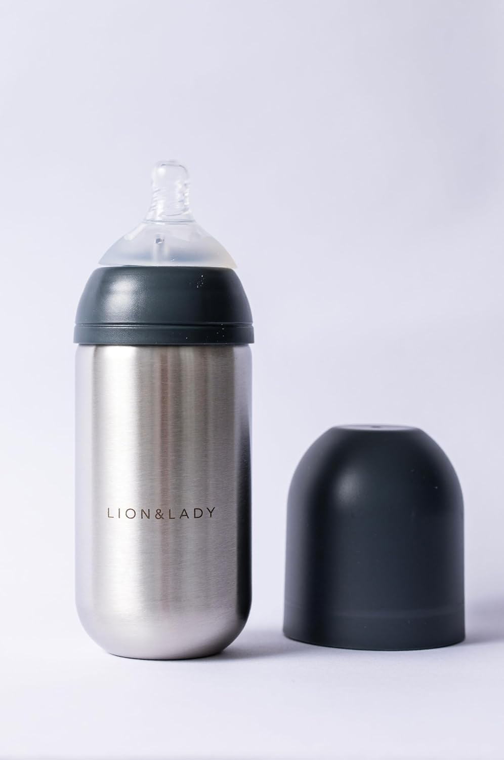 Lion & Lady 18/8 Stainless Steel Baby Bottle - 350Ml (Mint)