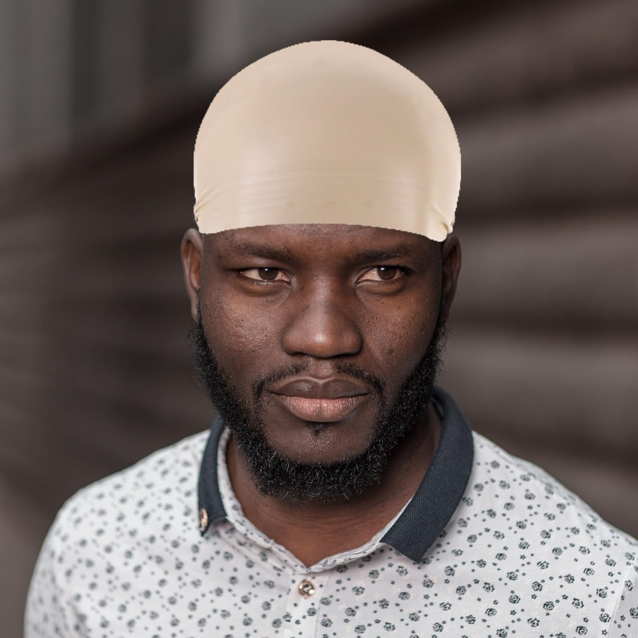 Homoyoyo Latex Bald Cap for Costumes - Nude Wig Costume Accessory - Professional Bald Head Cover for Halloween Makeup Ideal for Adults and Cosplay image number 3