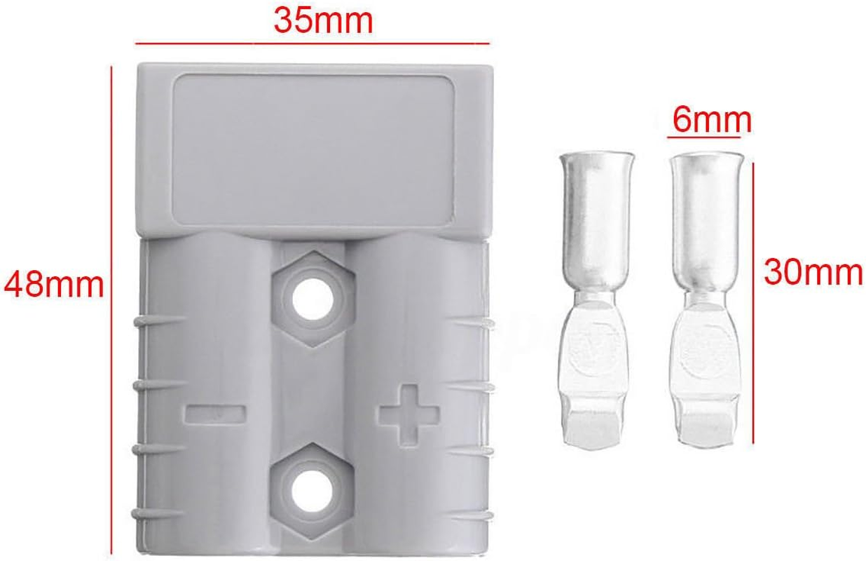 12X 50AMP Anderson Style Plug Connectors Exterior Solar DC Caravan Power 12V-24V image number 2