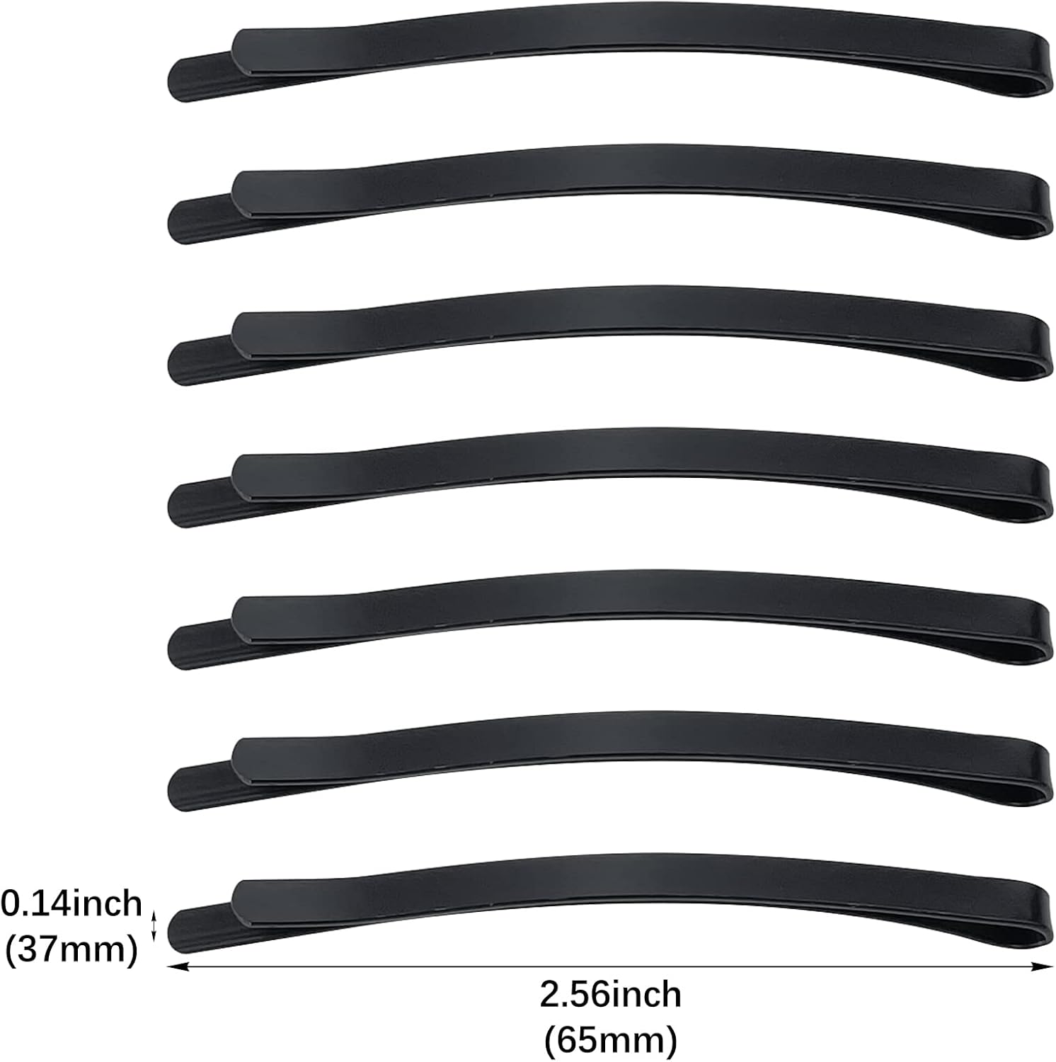 50 Black Jumbo Bobby Pins, 2.56 Inch Metal Hair Clips Hair Pin Bobby-Pins Hairpins Hair Accessories for Women Thick Long Updo Hair Style - 2.56" Gold image number 3