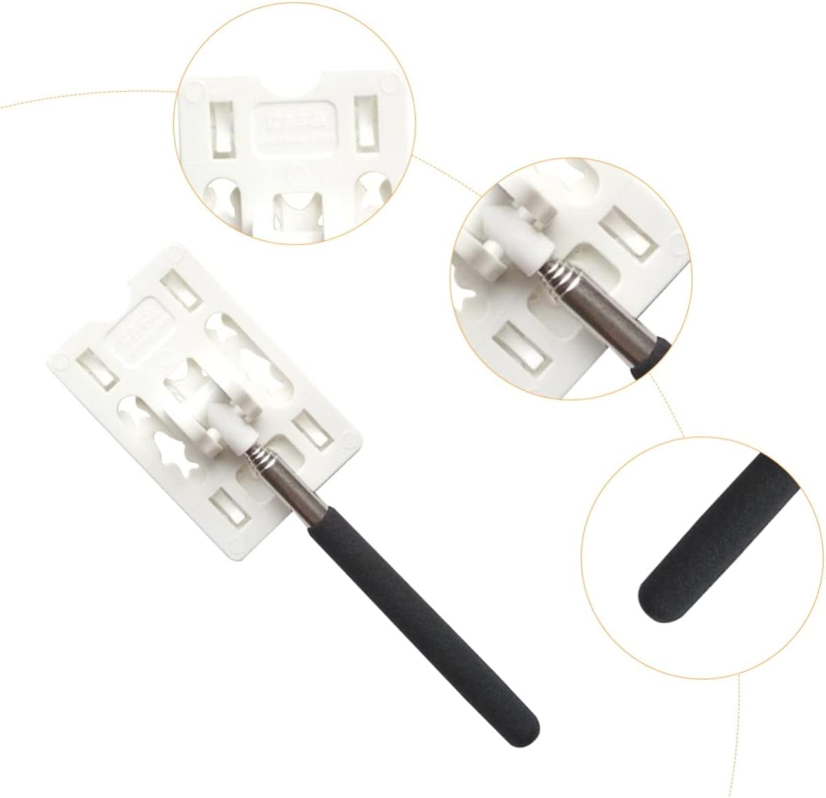 Anneome Check-In Pole Parking Toll Swiping Stick Abs Stainless Steel Quick Payment image number 3