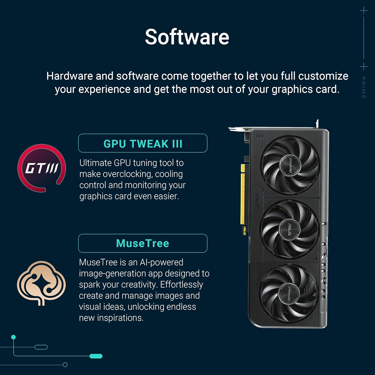 ASUS the Sff-Ready Prime Geforce RTX&trade; 5060 8GB GDDR7 Graphics Card (Pcie&reg; 5.0, 8GB GDDR7, HDMI&reg;/DP 2.1, 2.5-Slot, Axial-Tech Fans, Dual BIOS) image number 1