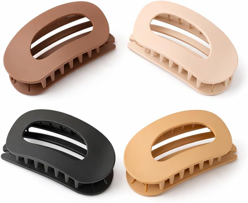 Generisch Pack of 4 Hair Clips for Women, French Hair Clips, Strong Hold Side Hair Clip, Flat Secure Hold Inner Teeth Hair Claws image number 2