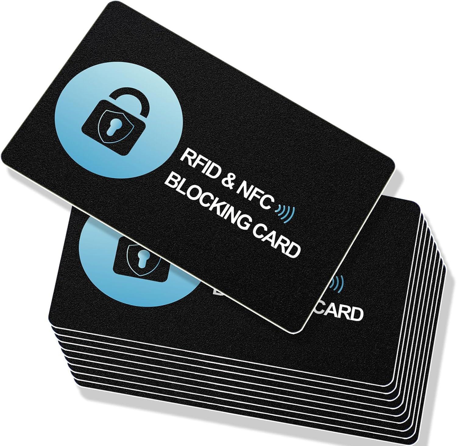 RFID Blocking Card 6 Pack for Men & Women, Contactless Smart Slim NFC Debit Credit Card Passport Protector Blocker Set for Business & Travel Wallet/Purse image number 5