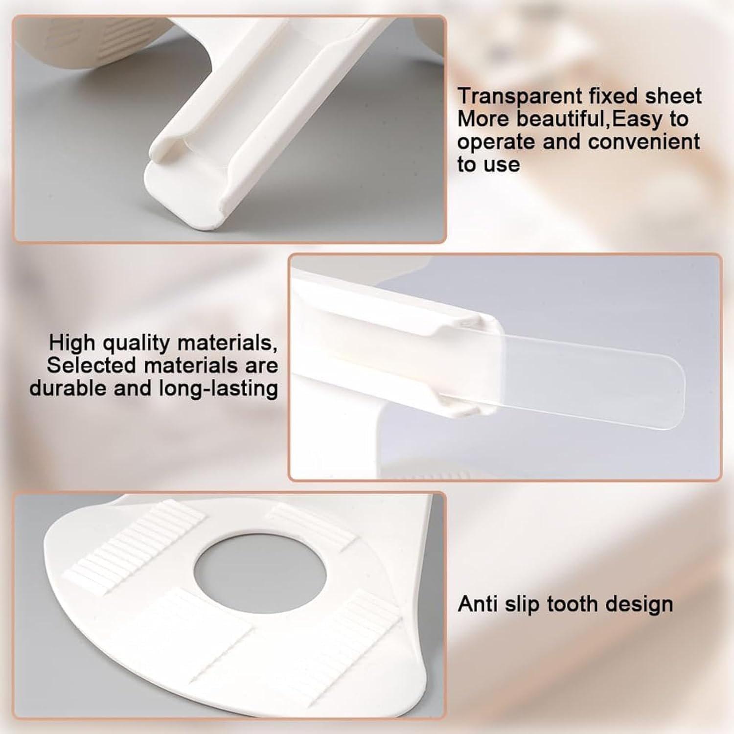 4 Pcs Bed Sheet Fixing Clips, Bed Sheet Holder with Lock Strips, Heavy Duty Bedsheet Corner Tightener Clips, Beds Sheet Grippers Fixed for Mattress Protectors, Blankets, Bedding (Gray, 4Pc) image number 3