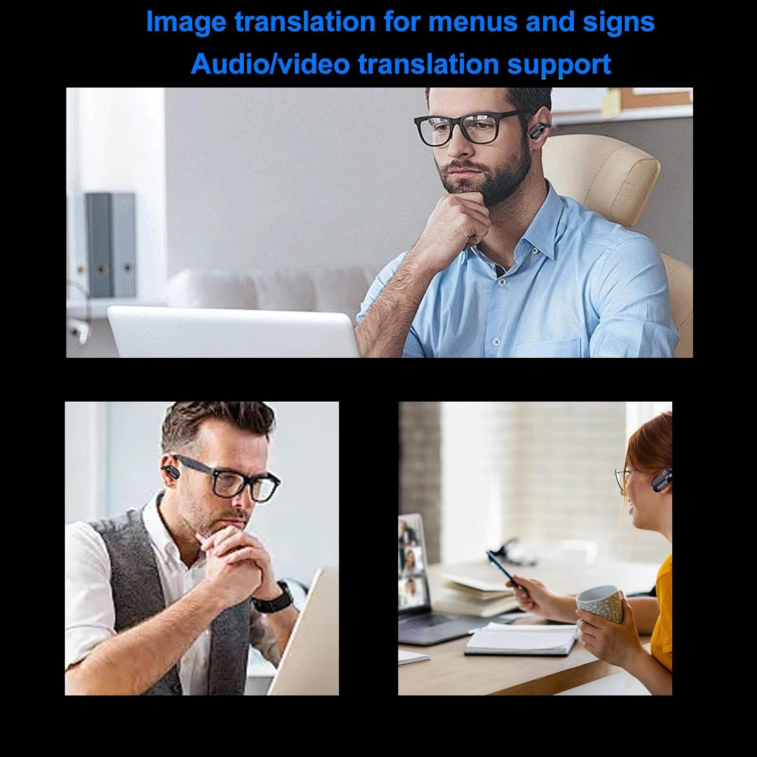 Zopsc AI Translation Earbuds with 164 Languages, Smart Translation Earbuds Supports Touch Control HD Calls, 48H Battery Life and Digtal Dispaly, for Travel and Business image number 4