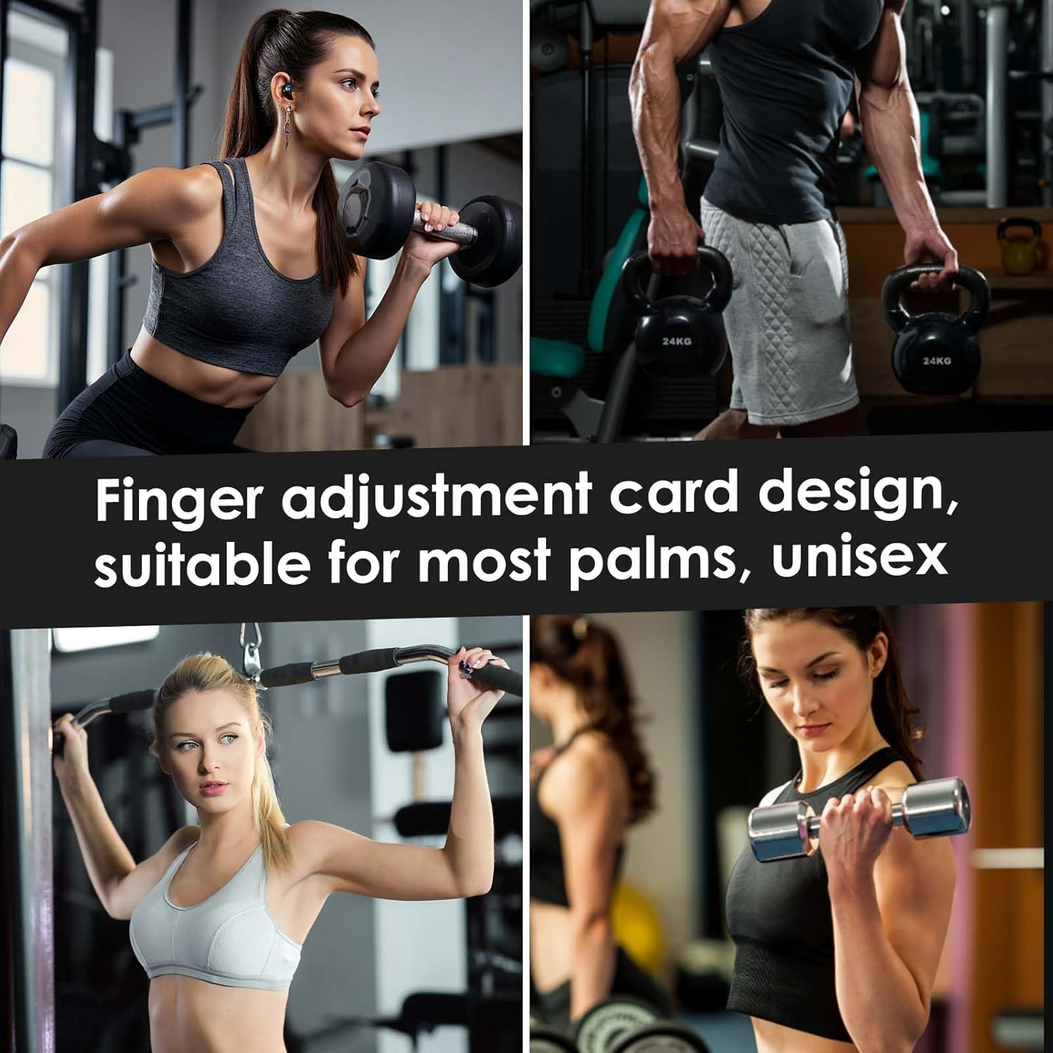 1 Pair Non-Slip Training Grips, Silicone Training Gloves for Gym, Ergonomic Rubber Grips for Men and Women for Weightlifting, Gymnastics, Cross Training, Pull-Ups, Fitness Accessories