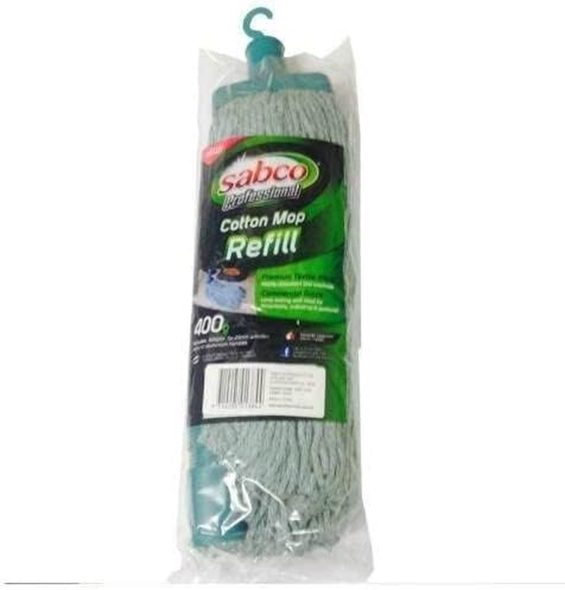 Sabco Professional Cotton Mop Refill, Green