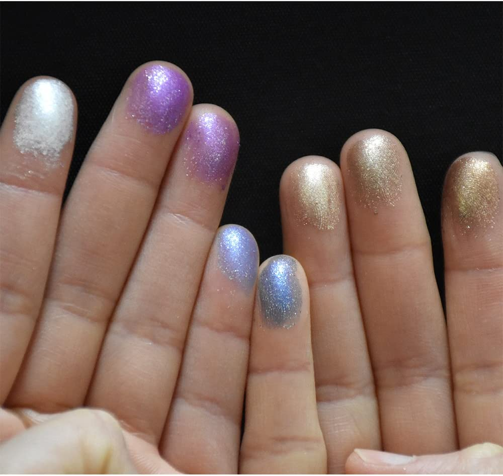 9 Colors Glitter Power Eyeshadow Palette,Highly Pigmented Shimmer Sparkly Palette,Long Lasting Waterproof Bright Diamond Set (#2) - 6 image number 4