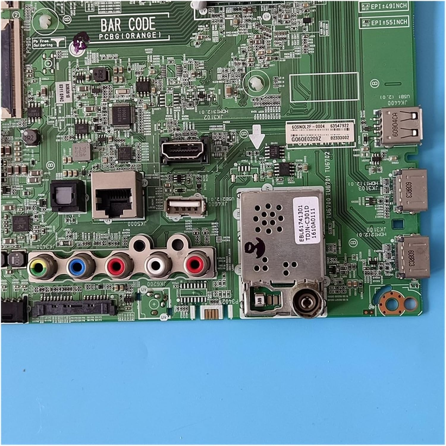 EAX66804605 (1.1) Motherboard Accessories，Compatible for LG TV 55UH668V 55UH650V 55UH661V Main Board LC550EGG Repair Parts image number 2