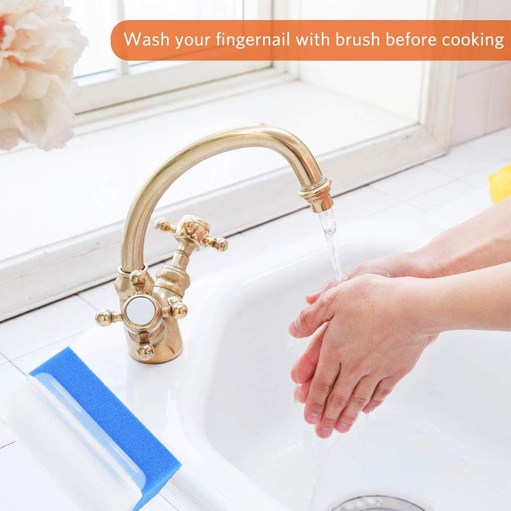 Wellgler'S OT Sensory Brush for Autism Therapy, Surgical Scrub, Baby Sponge for Bathing, Cradle Cap (6 Pack) image number 3