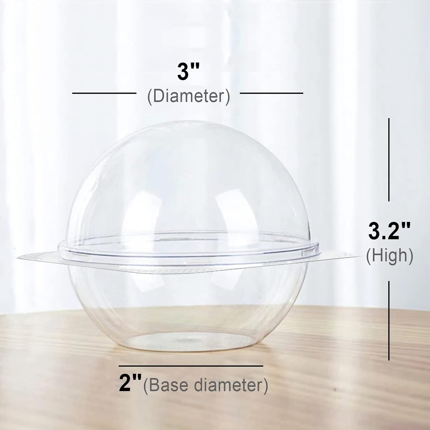 Cocoa Bomb Boxes Spherical Chocolate Bomb Package Box Small Cupcake Box 50 Pack image number 1