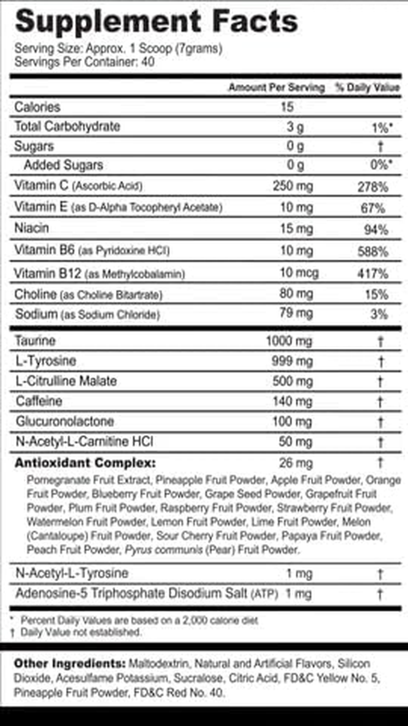 G Fuel Energy Formula Candy Corn Powder Supplement 280 G image number 3