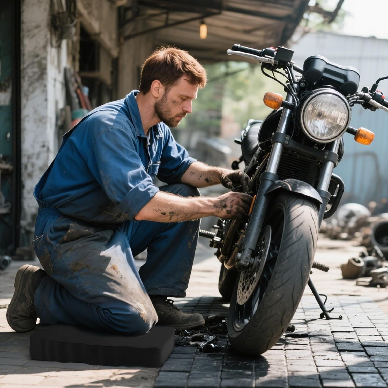 KXVXXV Knee Cushion Garden, Pack of 2 Knee Cushions for Work and Gardening, Knee Board Made of High Density Foam, Knee Pad Work, Knee Pads, Gardening, 43 X 28 X 3.7 Cm image number 2