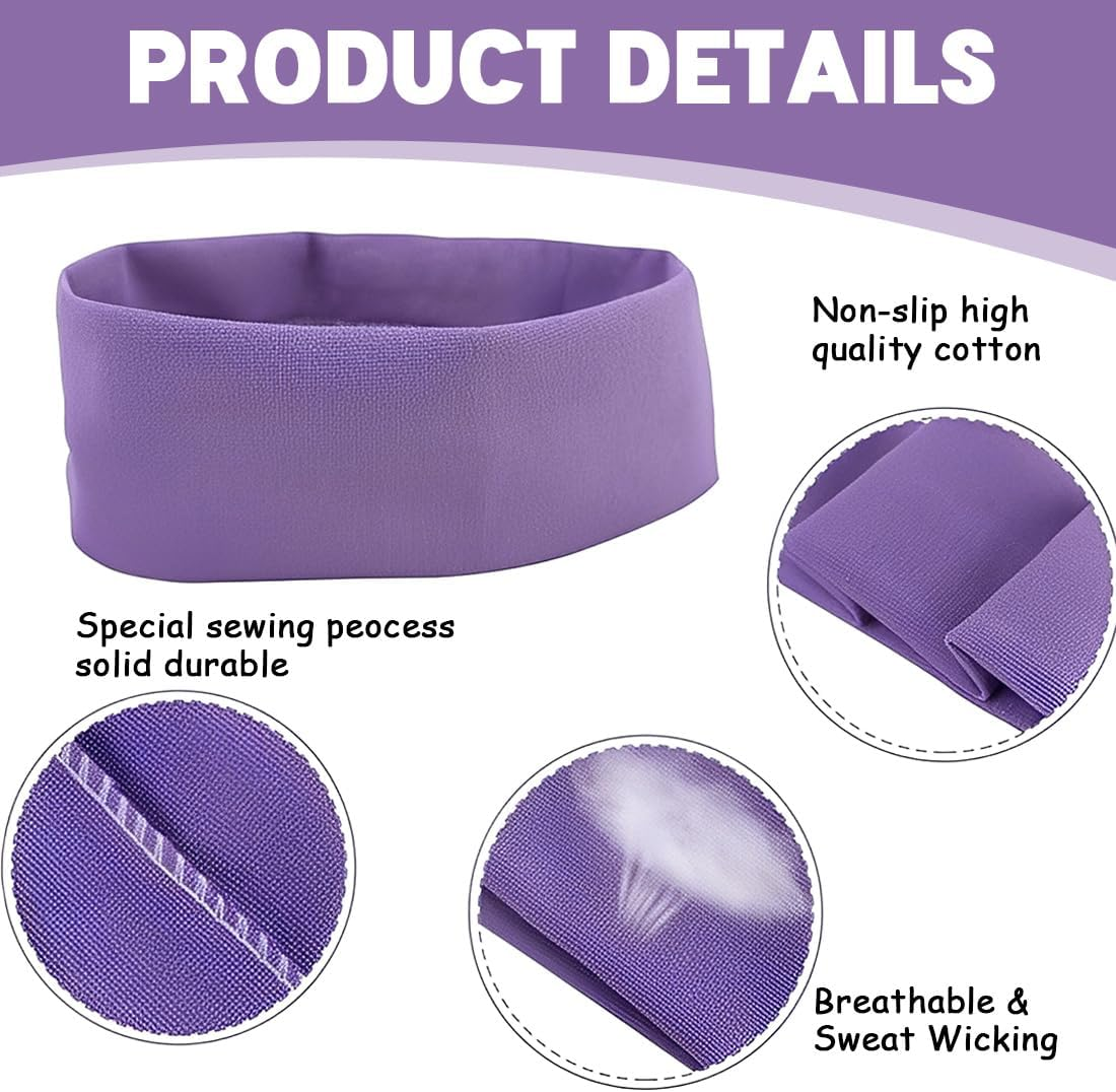 Hair Bands, Pack of 10 Headbands, Non-Slip, Trendy Women'S Headbands, Elastic Hair Bands, Hair, Workout, Sweat, Soft