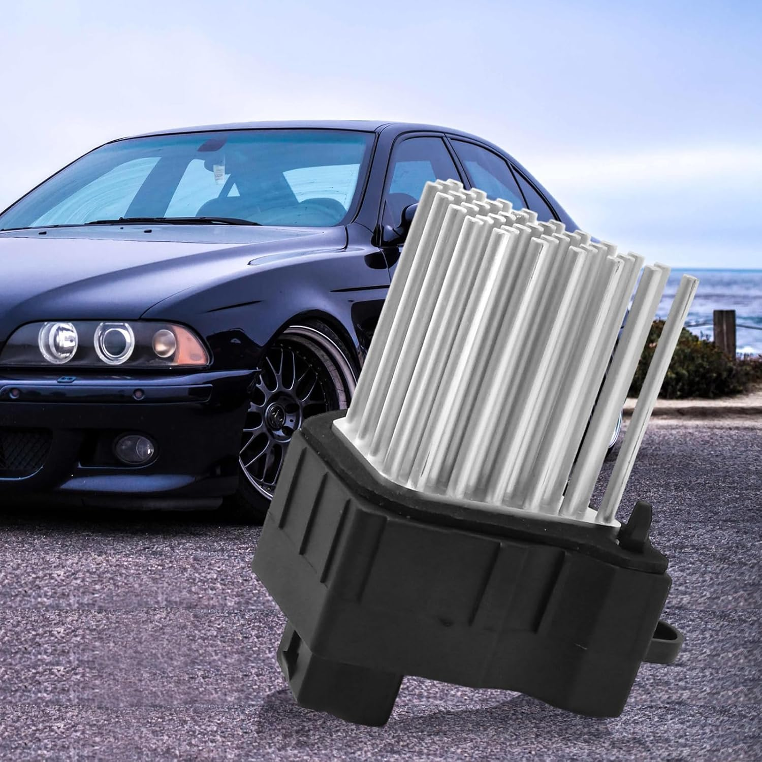 Laffoonparts Heater Blower Fan Motor Resistor #64116923204 64116929486 64118385549, Replacement for BMW E46 E39 E83 E53 X5 X3 M5 3/5 Series，64116920365 64118364173 64118376174 64116929540 image number 6