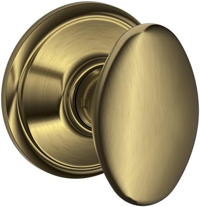 Schlage F40 SIE 625 16-080 10-027 Siena Bed and Bath Knob, Bright Chrome