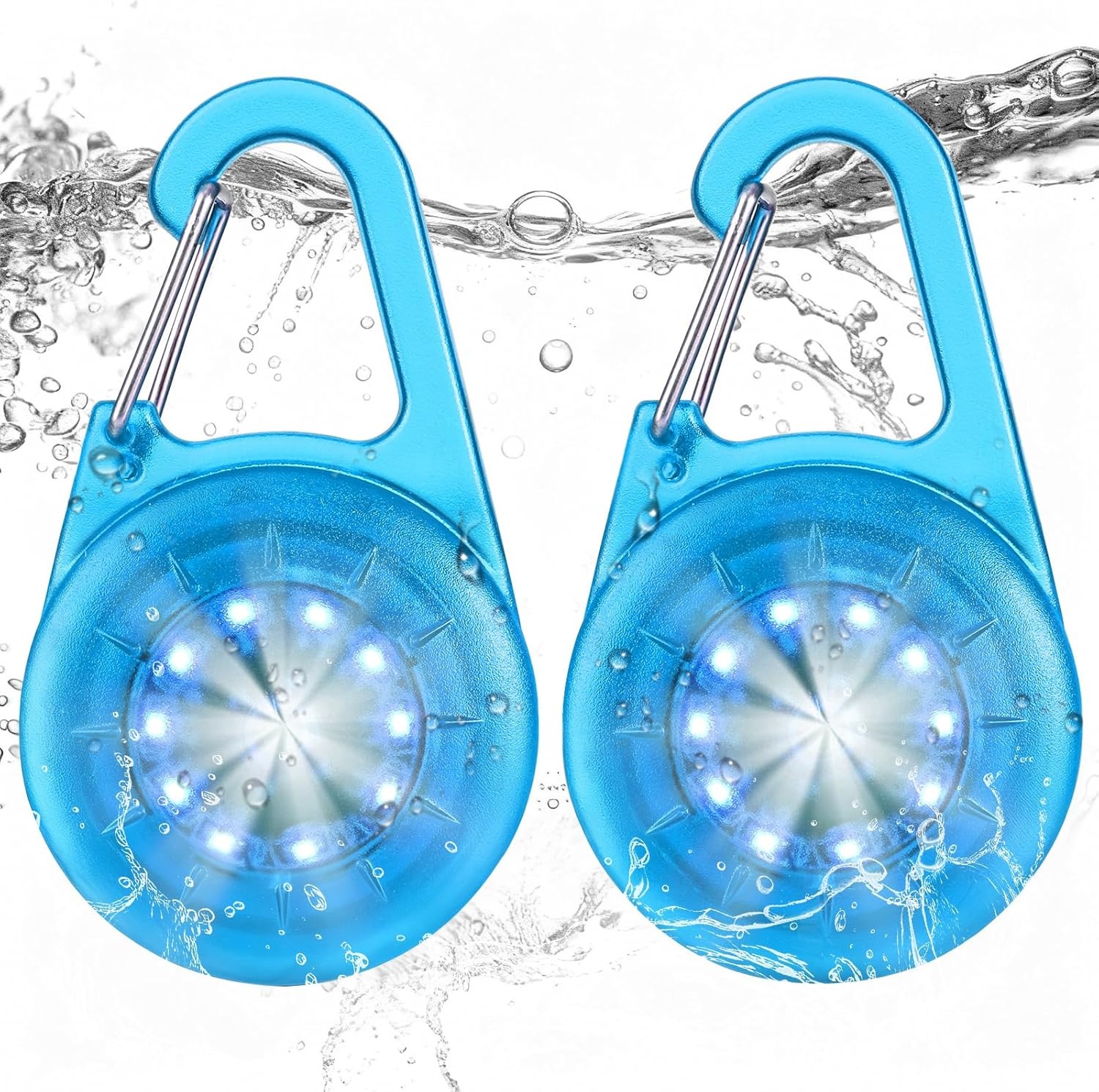 Dog Lights for Night Walking, Lp68 Waterproof USB C Rechargeable Dog Night Light, Steady & Flashing Modes, Safety for Dogs Cats Pet Runner Children Camper (Green)