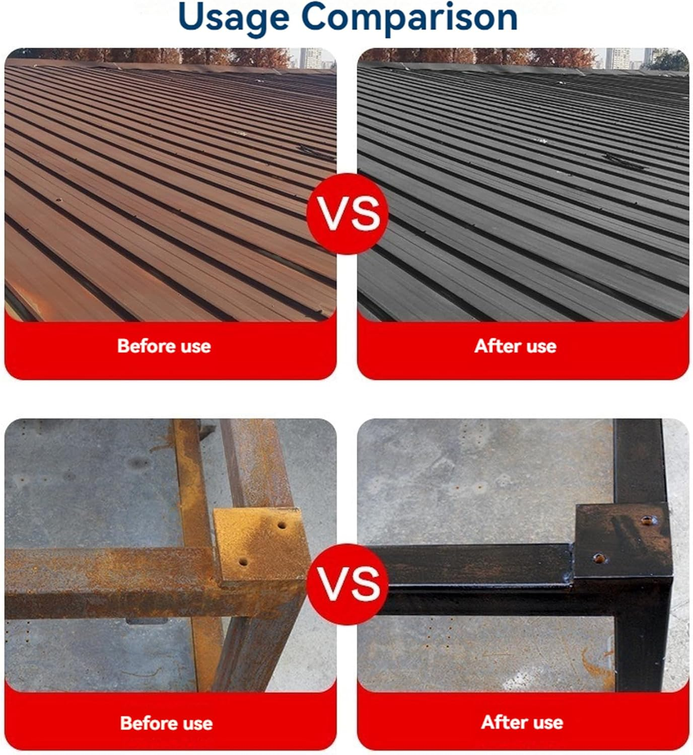 Esmalte Pro Anax Para Metal, Multipurpose Rust Remover Spray, Esmalte Proanox Para Metal, Instant Rust Remover For, Multicolour anti Coating For, with Brush (Green,0.30 Liters) image number 3