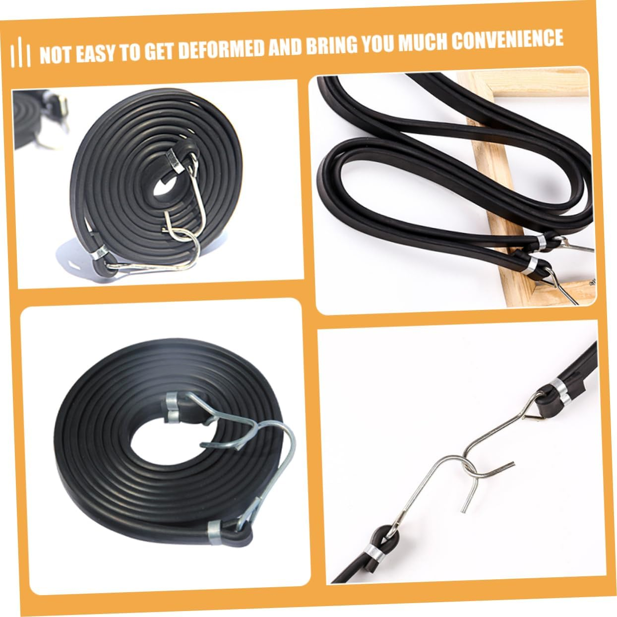 SOESFOUFU 2Pcs Luggage Straps Elastic Fastening Belt for Luggage Ratchet Tie down Straps image number 2