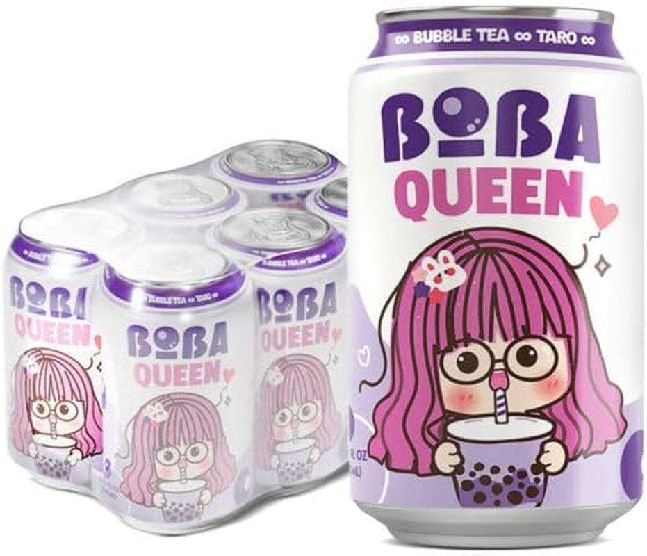 Boba Queen Bubble Tea Taro Flavor 330Ml 6 Pack image number 1