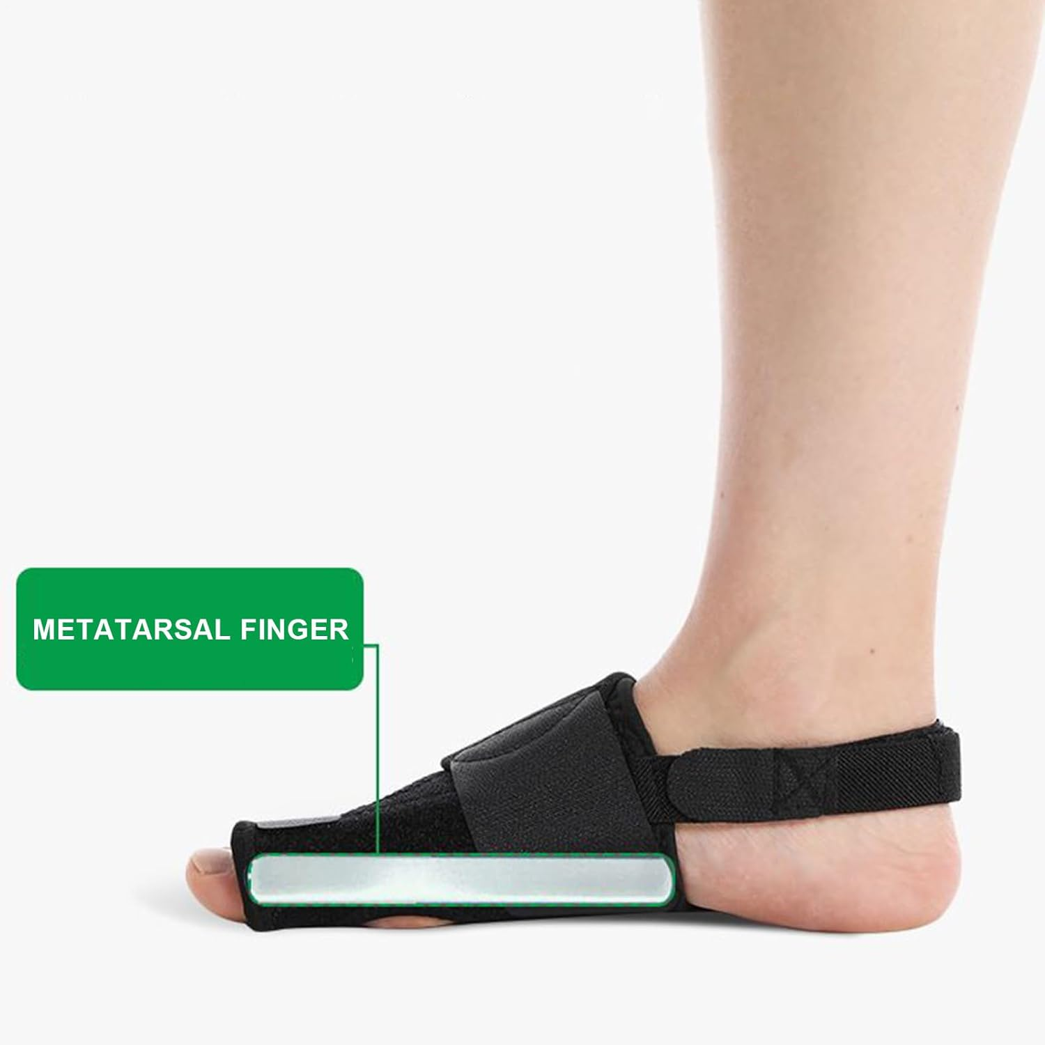 Big Toe Corrector | 2 Piece Adjustable Toe Corrector | Anti-Slip Protector Breathable Separators Correction for Home Yoga Walking Pedicure Socks image number 2