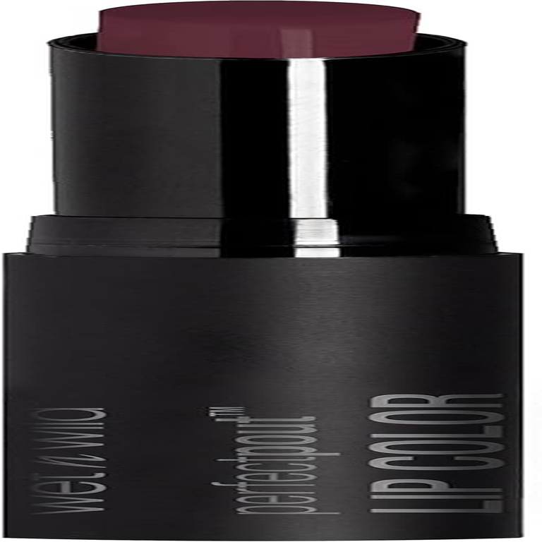 Wet N Wild Perfect Pout Lipstick, Dark Red 99% Chance of Wine, Vegan | Gluten-Free | Cruelty-Free | Lip Color, Lip Color