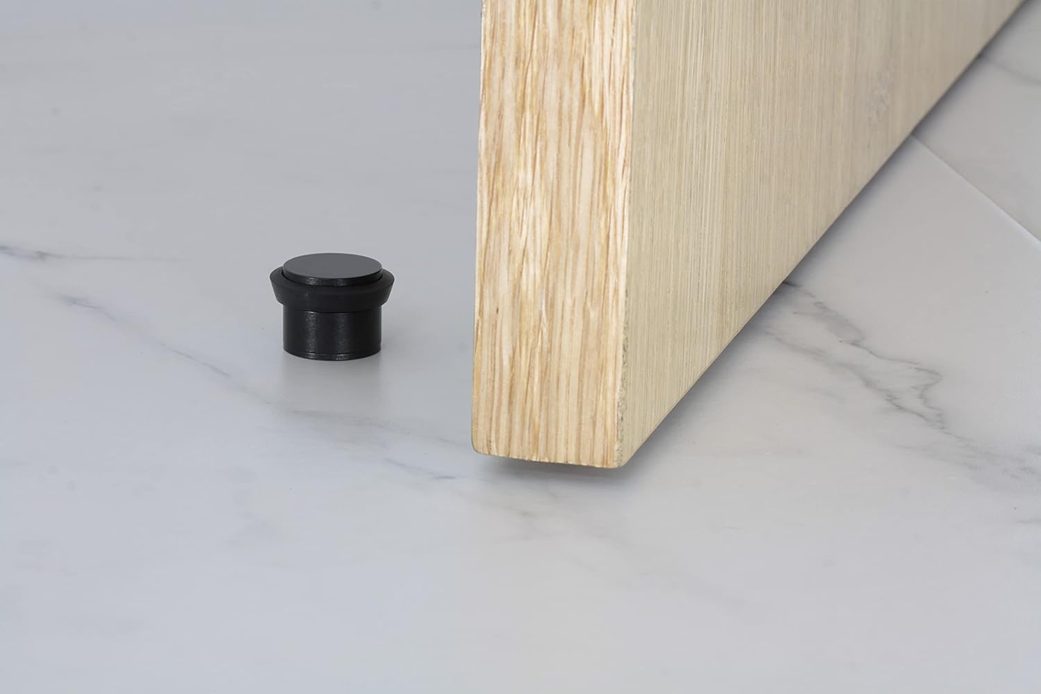 EVI Herrajes | Black Door Stopper | &Oslash;24X20Mm | Adhesive Fixing | Floor Mounted | Stainless Steel Black Finish | Great Adherence | Mod I-163-NG