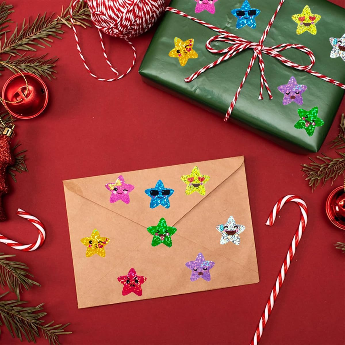 KALYRON 2000 Pcs Multicolor Star Stickers,Fun Reward Stickers for Teachers & Students,Vibrant, Durable & Easy Peel,Perfect for Classroom, Crafts, Charts & Gifts, 4 Rolls image number 5