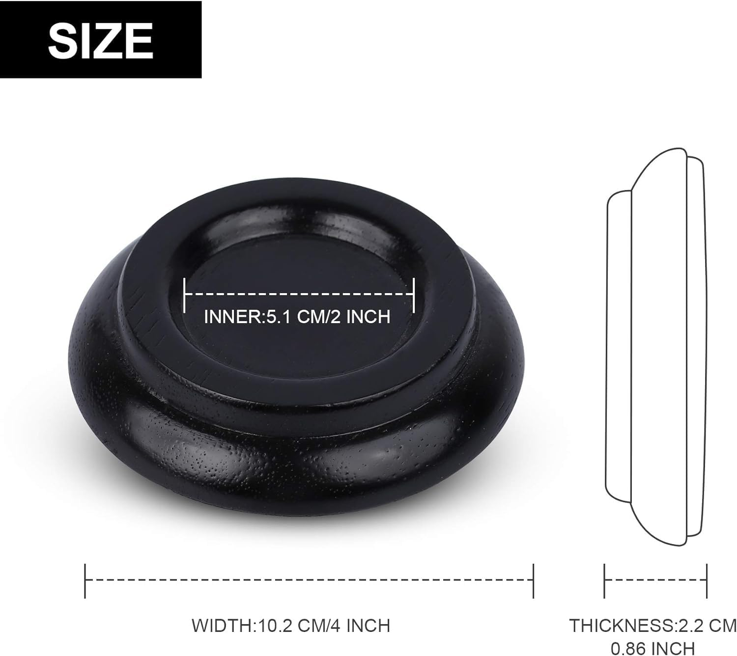 4-Piece Piano Caster Cup Non-Slip Upright Grand Piano Coaster Piano Leg Floor Protection Mat Super Hard ABS Plastic Non-Slip Foot Mat Pedals Non-Slip Wood Hardwood Floor Furniture image number 3