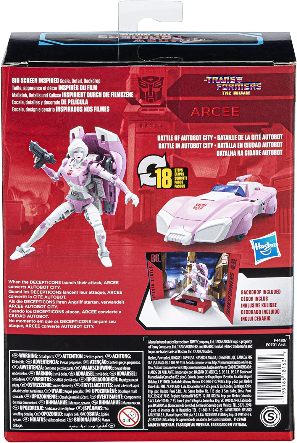 Transformers Toys Studio Series 86-16 Deluxe Class the Transformers: the Movie Arcee Action Figure - Ages 8 and Up, 4.5 Inch image number 6