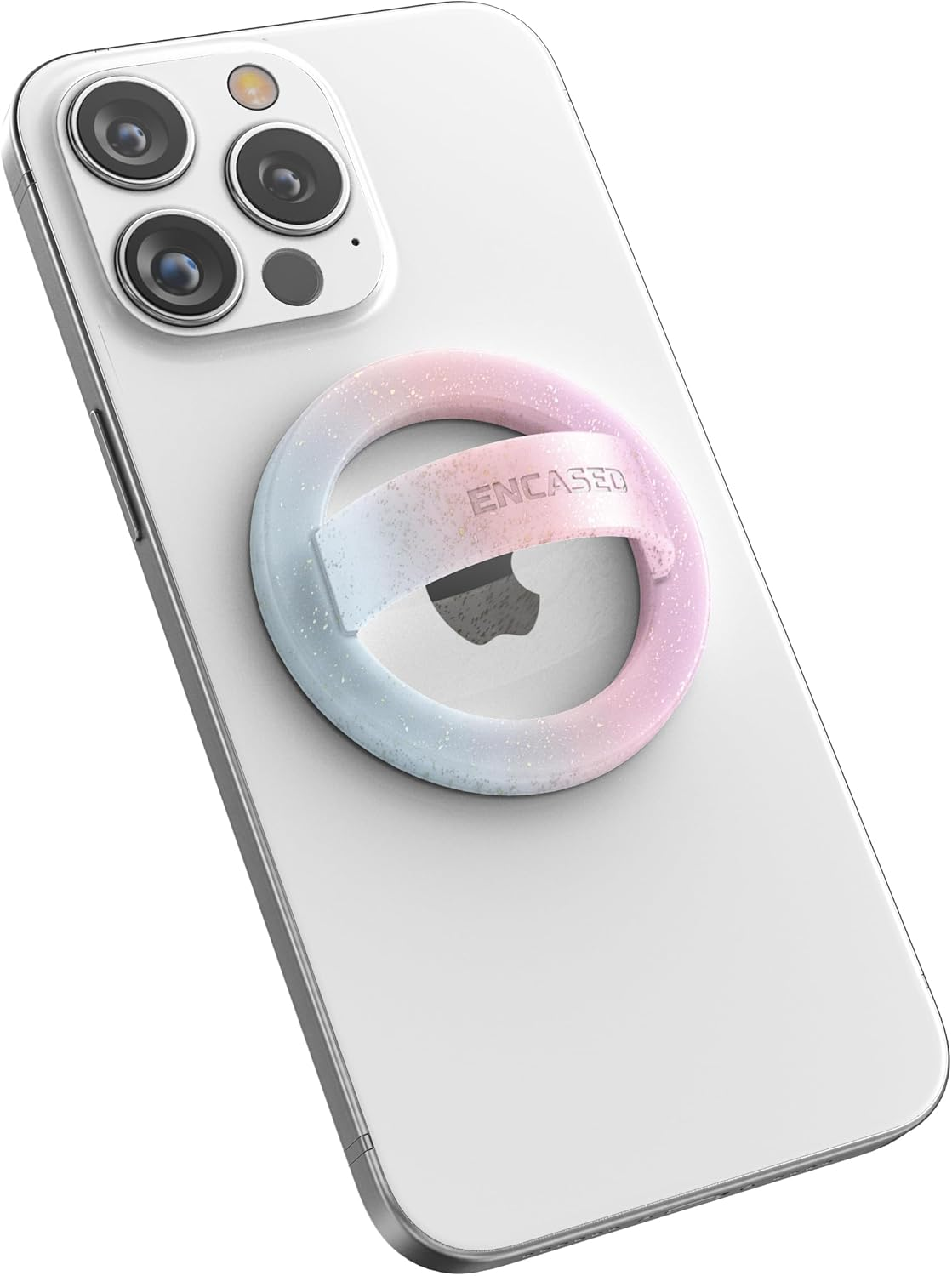 Encased Magnetic Phone Grip Holder (Compatible with Magsafe) Sparkle Silicone Finger Loop Ring for Iphone (Gradient Dream) image number 5