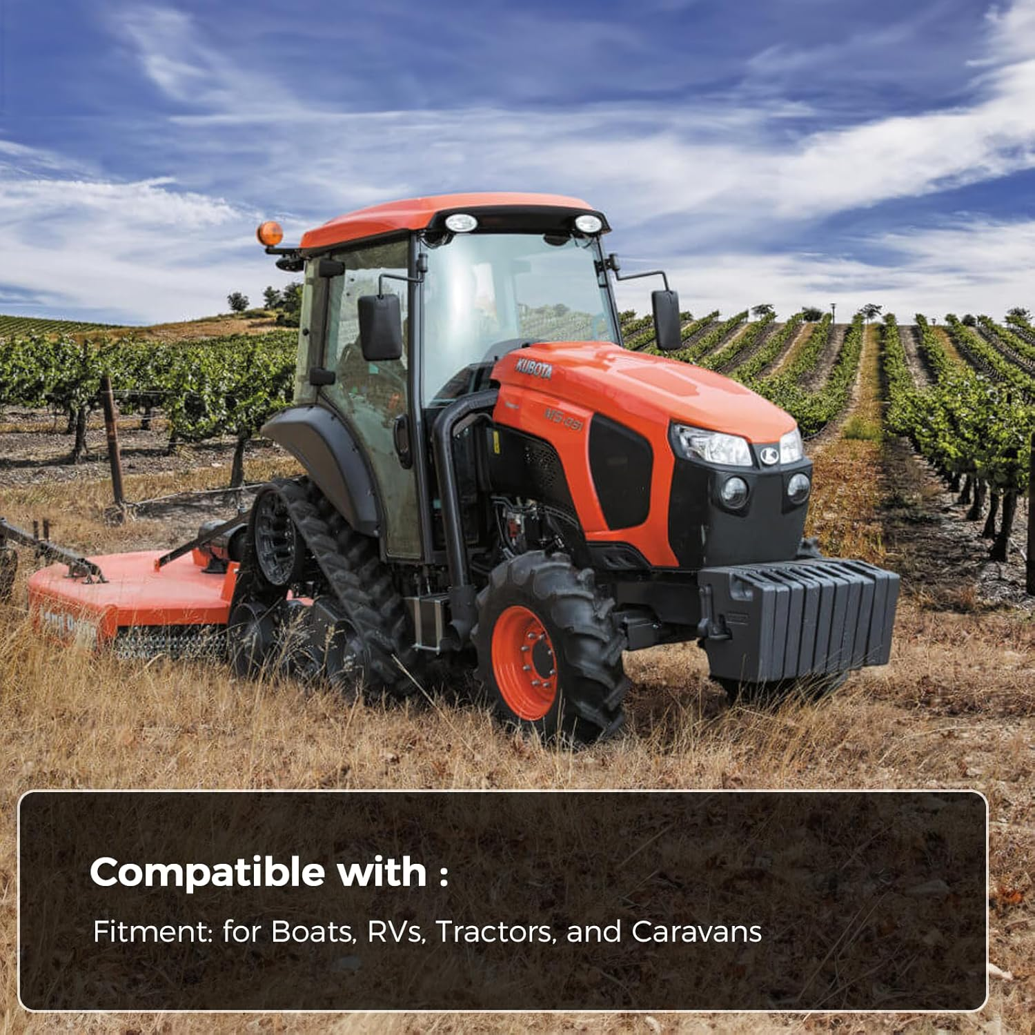 3/8" Marine Outboard Boat Motor Fuel Hose Line Assembly with Primer Bulb US New- image number 2