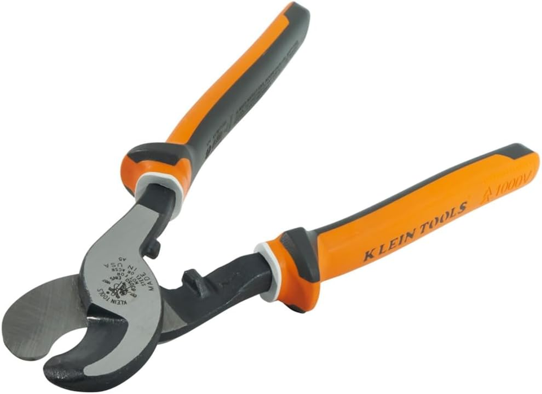 Klein Tools Electricians Cable Cutter Insulated, 1000 V Rated, 63050EINS image number 4