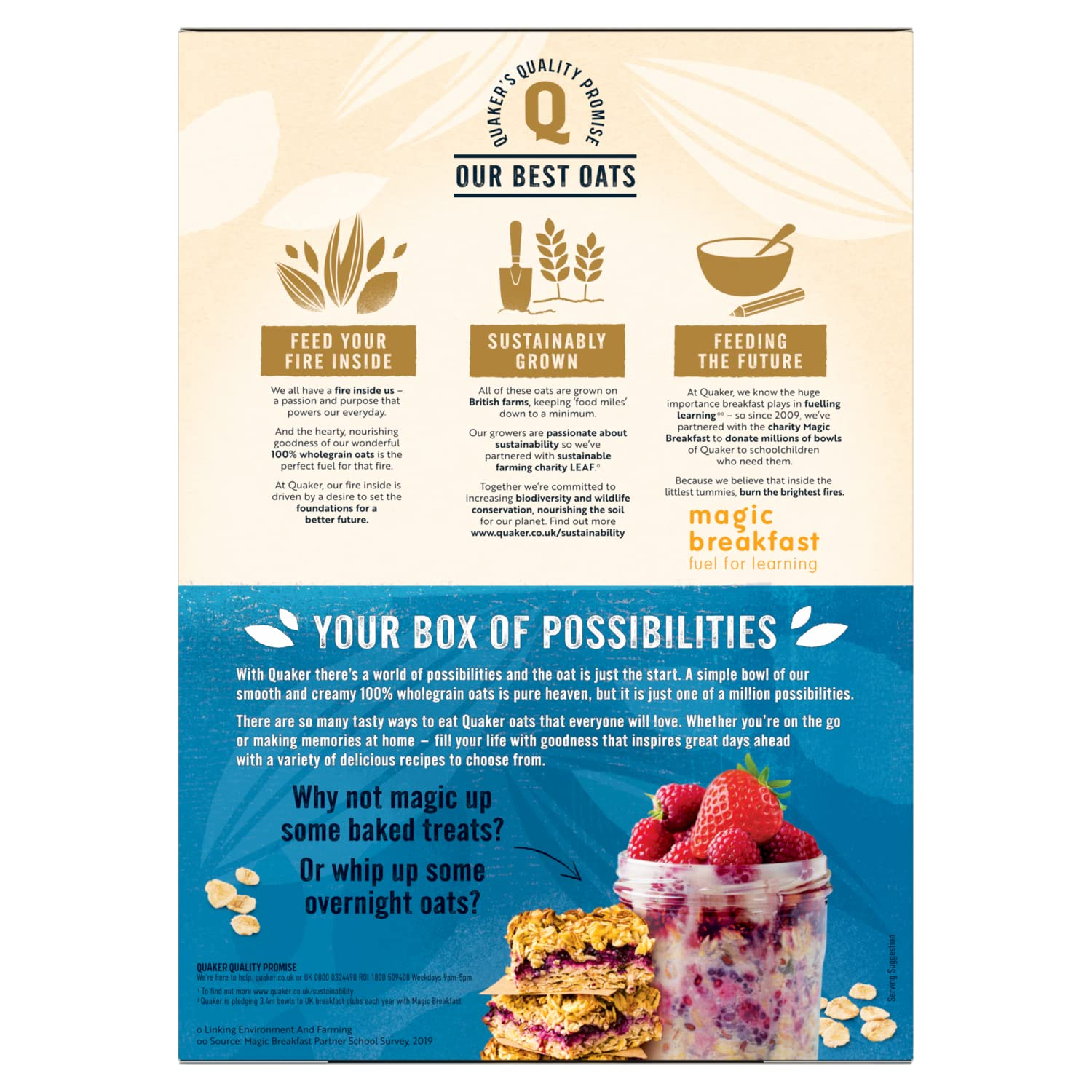 Quaker British Porridge Rolled Oats 1Kg (Packing May Vary) image number 4