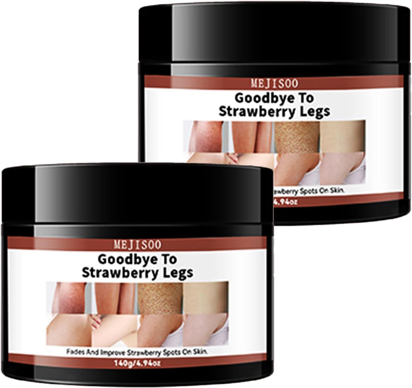 Goodbye to Strawberry Legs Cream-Strawberry Legs Treatment,Ultra Strength Exfoliating Body Lotion Hydrating Chicken Skin Treatment,Keratosis Pilaris Moisturizing Women Men 4.7 Fl Oz (1 Set)