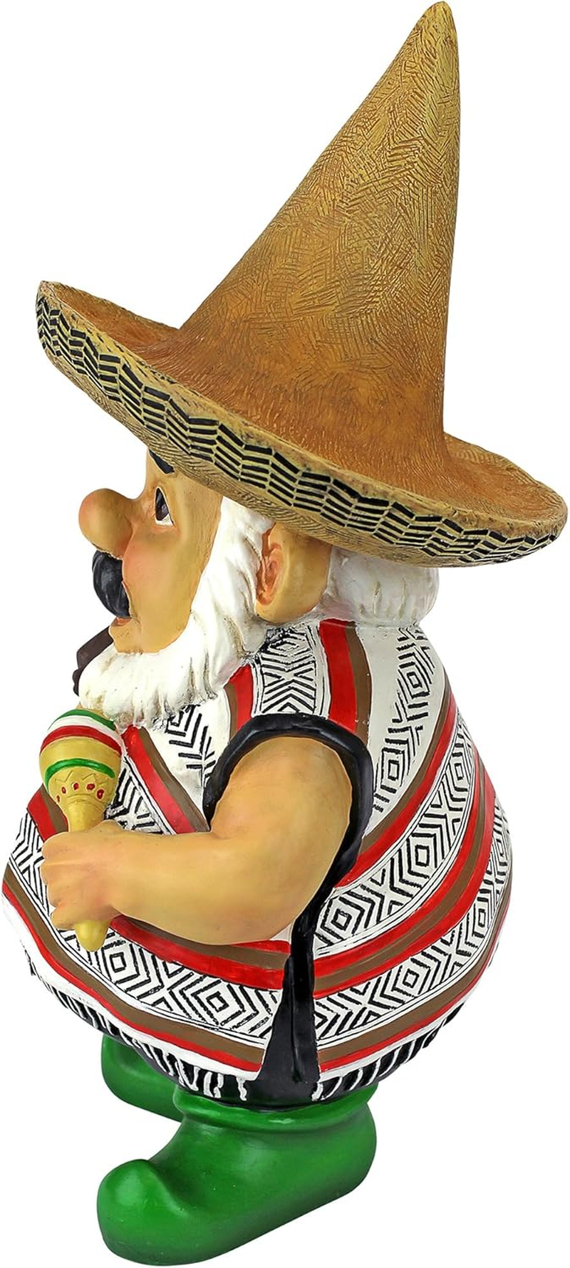 Design Toscano Pancho the Mariachi Garden Gnome Statue, Full Color image number 2