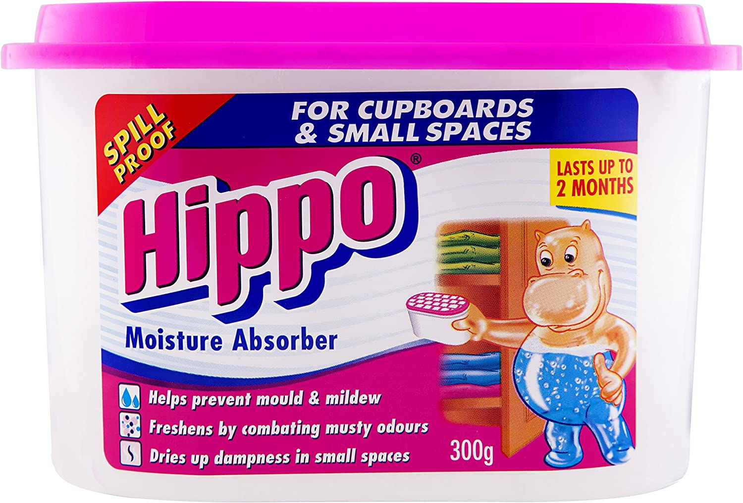 Hippo Closet Container Moisture Absorber Small Spaces, 300G (Pack of 3) image number 2