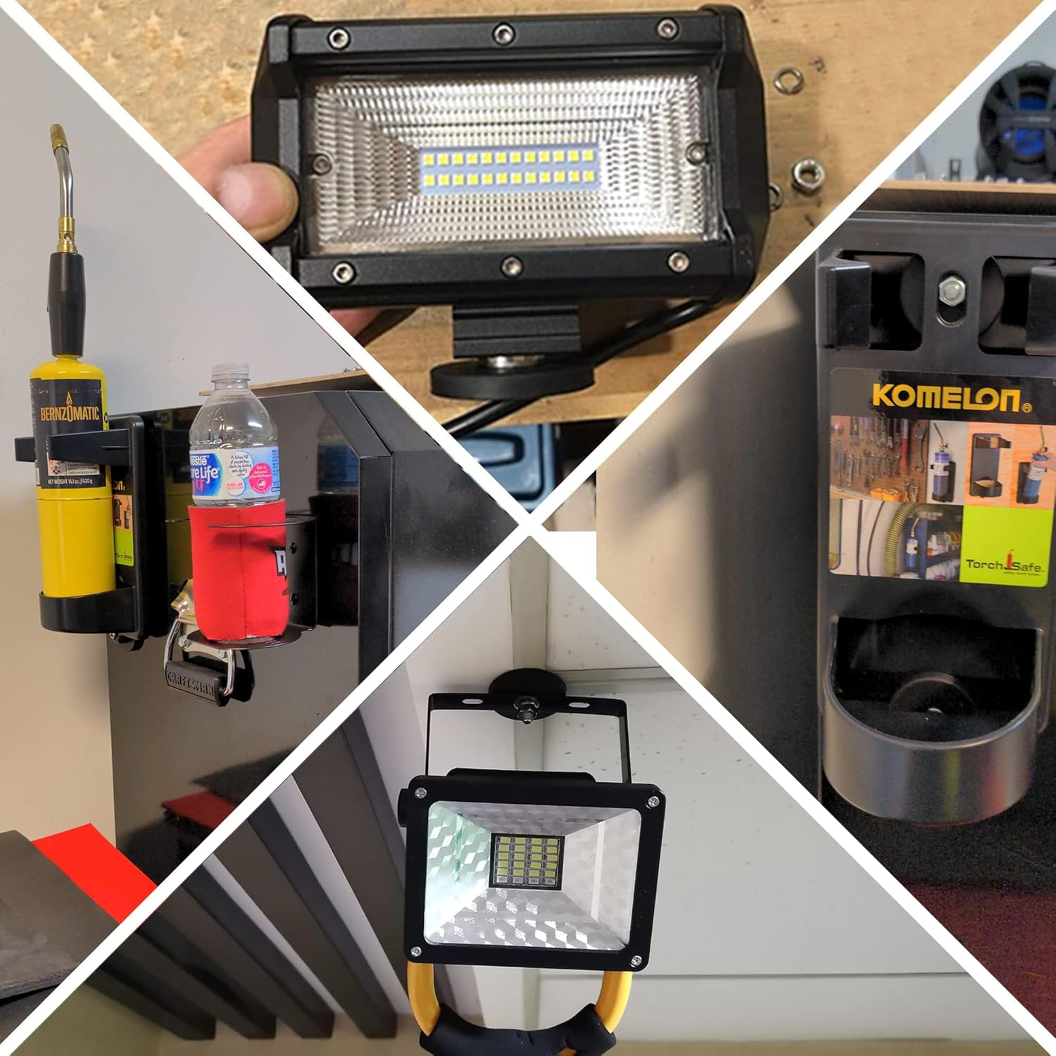 2PC Strong Neodymium Rubber Coated Magnets,D43Mm Magnetic Mounts Rare Earth Magnet M4 Female Threaded Hole Magnet for Tractor Mirror Camera Bracket Mount Lights Van Equipements image number 1