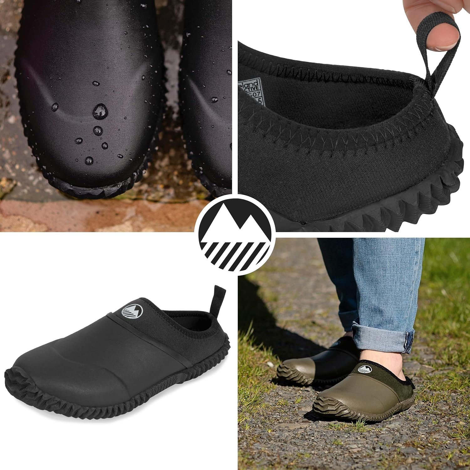 Lakeland Active Men&rsquo;S Appleby Backless Gardening Clogs with Neoprene Lining & Memory Foam Insole image number 6